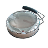 Itembabad Raised Stainless Steel and Glass Pot Lid – Hemispherical Design - product image 1