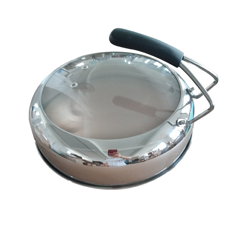 Itembabad Raised Stainless Steel and Glass Pot Lid – Hemispherical Design - product image 1