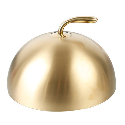Itembabad Round Raised Stainless Steel Food Covers – Set of 2 - product image 1