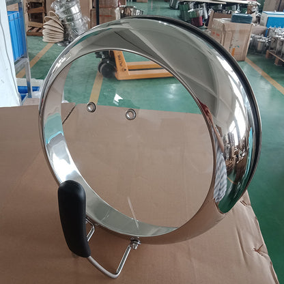 Itembabad Raised Stainless Steel and Glass Pot Lid – Hemispherical Design - product detail image 3