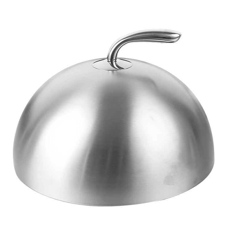 Itembabad Round Raised Stainless Steel Food Covers – Set of 2 - product detail image 2